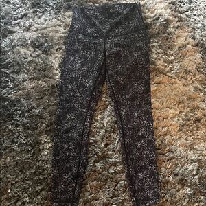 lululemon athletica Black and dark blue Leggings